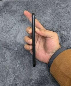 Apple iPhone XR PTA Approved in Black showing curved aluminum frame, volume buttons and mute switch