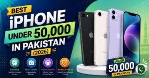 Common iPhone repackaging tricks in Pakistan showing fake seals, cloned serial numbers, battery health manipulation, and repacked iPhone boxes