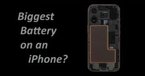 Concept image showing the rumored iPhone 18 with a larger internal battery, highlighting expected improvements in battery life and power efficiency.